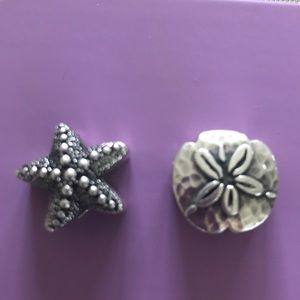 Lori Bonn Starfish and Sand Dollar Slide Charms